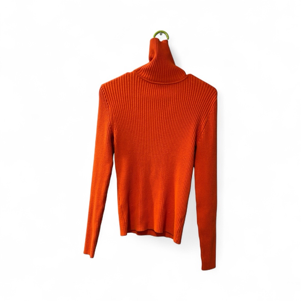 Gap stretch medium red/Orange Ribbed Turtleneck Sweater